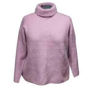 Plus Size XL Women's AVA & VIV Purple Turtle Neck Warm Soft Long Sleeve Sweater